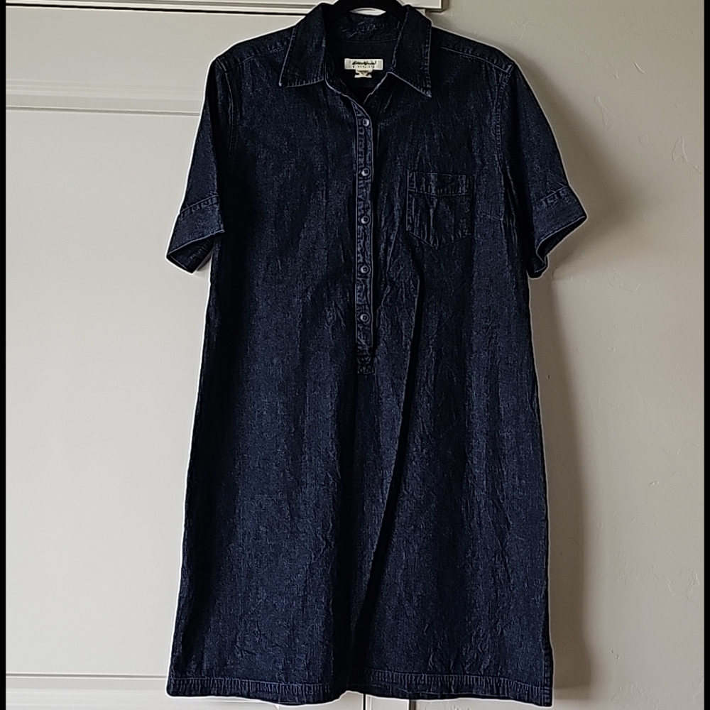 Eddie Bauer Dark Wash Denim Dress